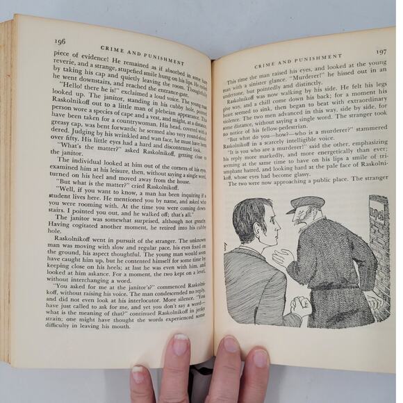 1953 Crime and Punishment Dostoevsky ICL Hardcover – Vintage Collectors - Picture 12 of 13